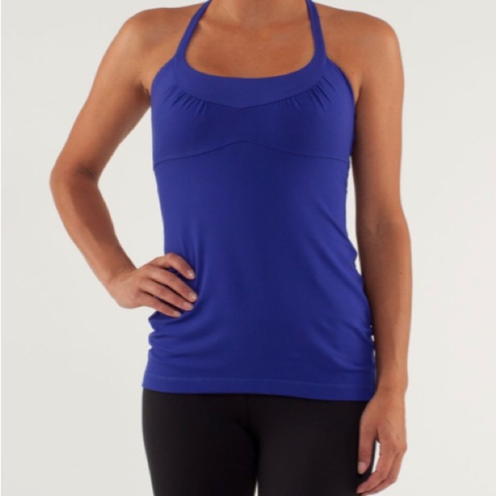 Lululemon Scoop Me Up Tank Pigment Blue Sz 6